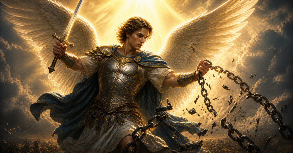 Oración a San Miguel Arcángel para romper ataduras y protección espiritual con luz divina