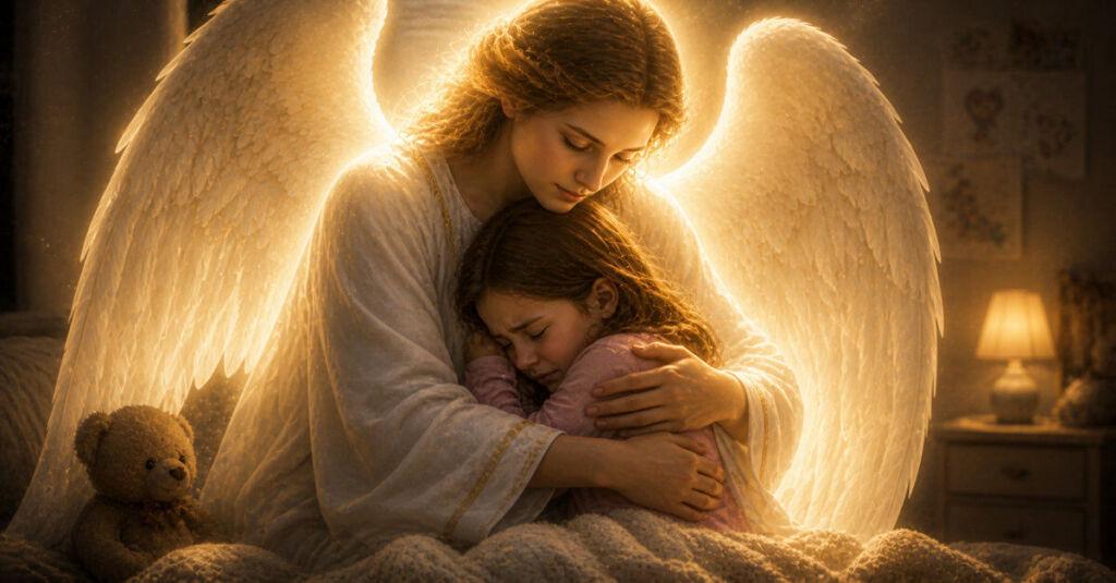 Oración al ángel de la guarda para ayuda urgente en momentos difíciles con luz celestial