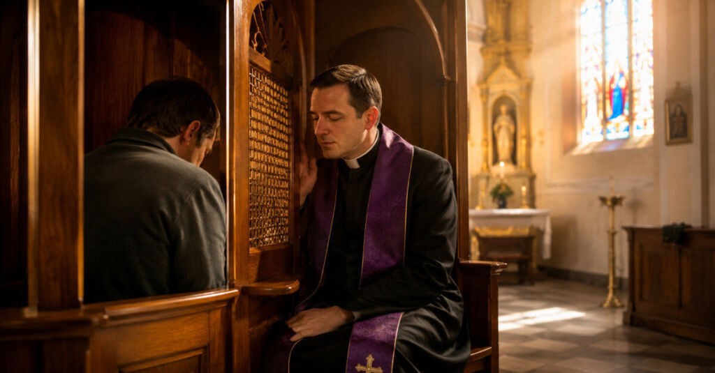 Confesión católica como sacramento del perdón y la misericordia de Dios